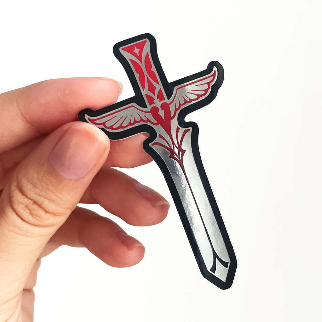 Dagger ⟡ Metallic Sticker