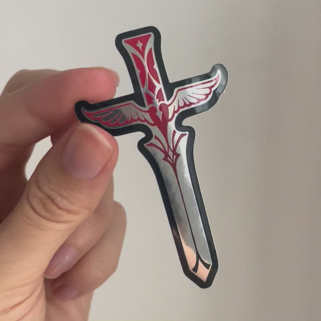 Dagger ⟡ Metallic Sticker